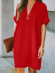 Short-sleeved casual dress