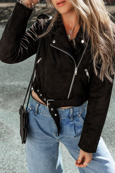 Jacke mit Reißverschluss und Kragen