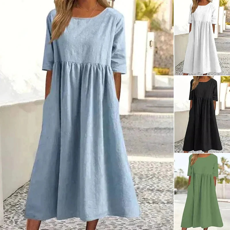 Casual Cotton Women's Dress