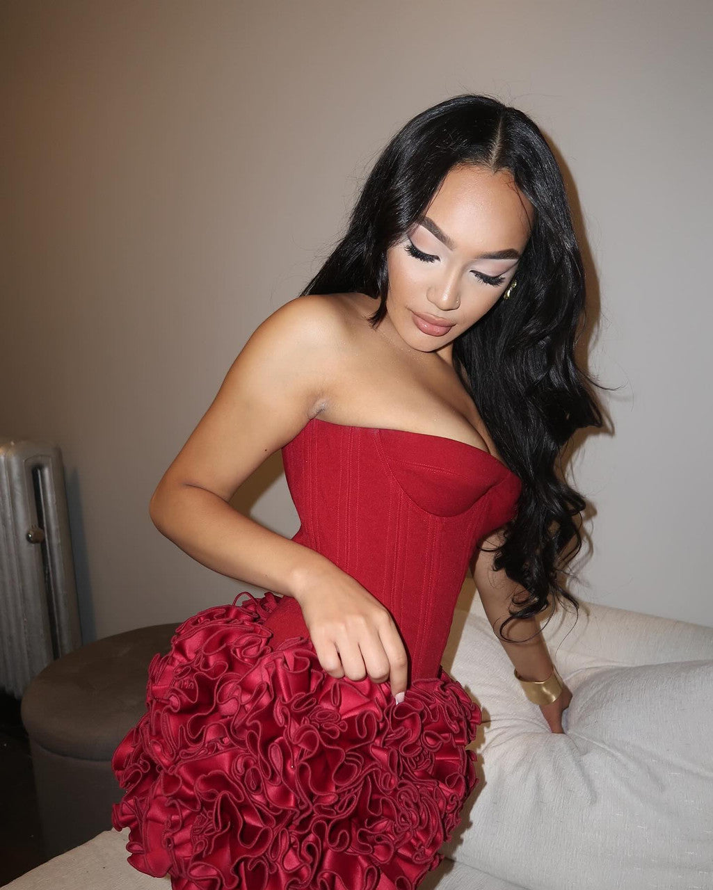 Inna Bloom Corset Skirt Set