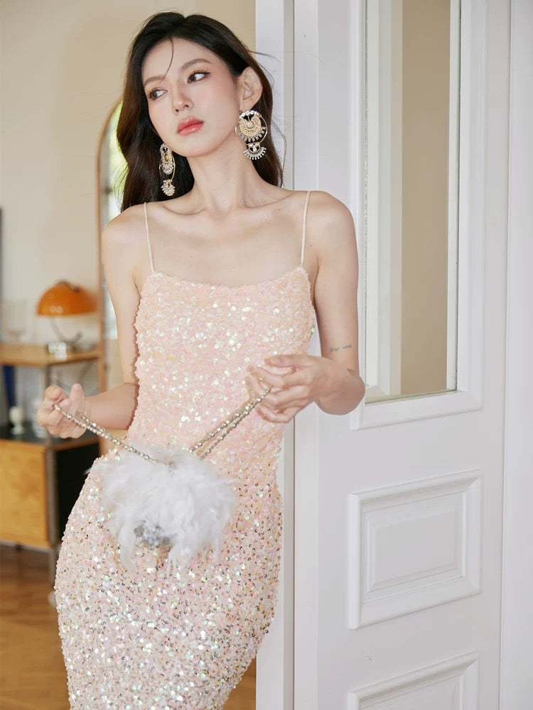 Ellis Sequin Midi Dress