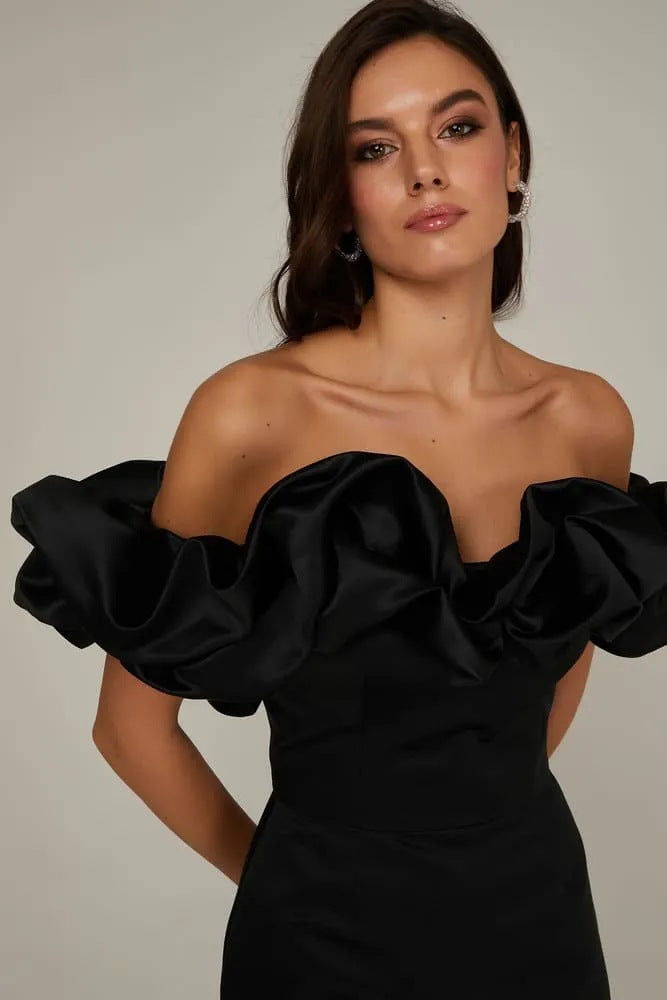 Bethel Off Shoulder Ruffle Mini Dress