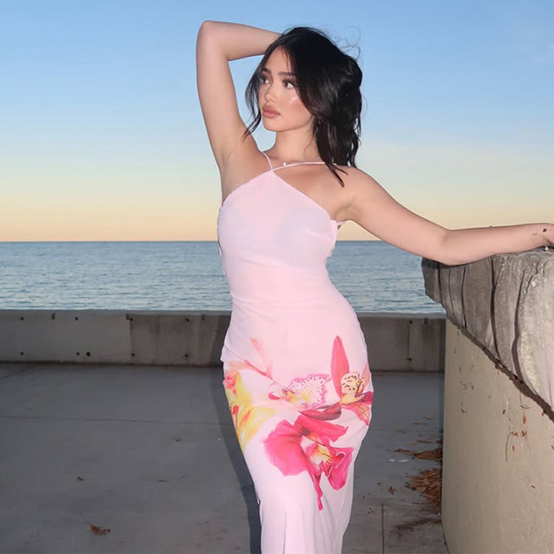 Heidi Backless Orchid Slip Dress