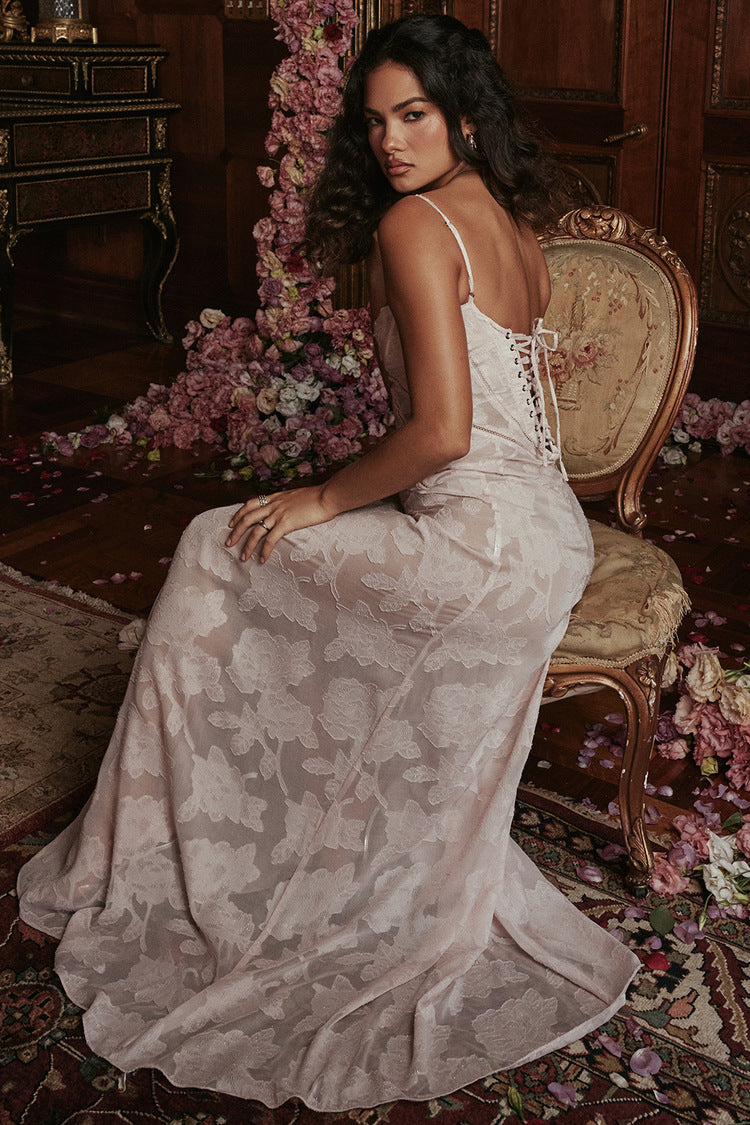 Aurora Floral Lace Maxi Dress