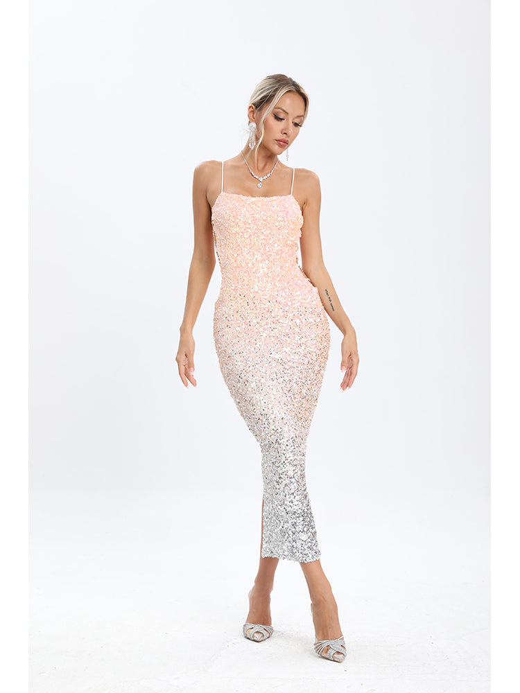 Ellis Sequin Midi Dress