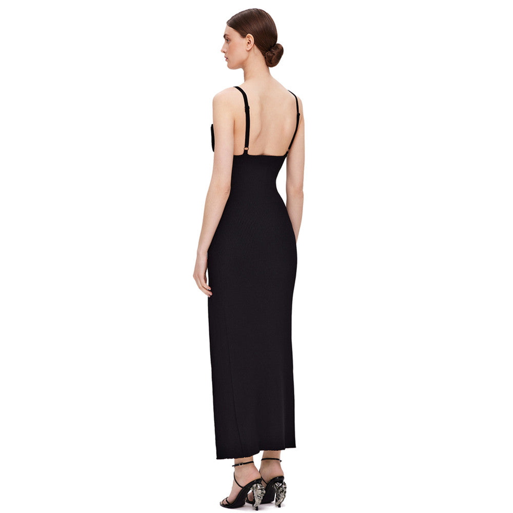 Maya Bandage Slit Midi Dress