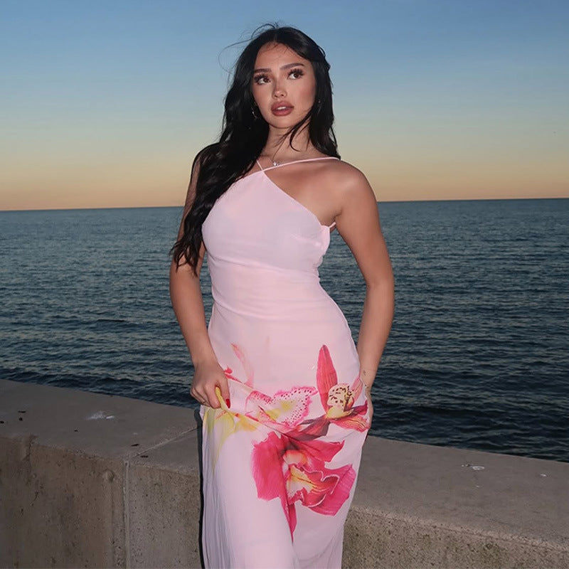 Heidi Backless Orchid Slip Dress