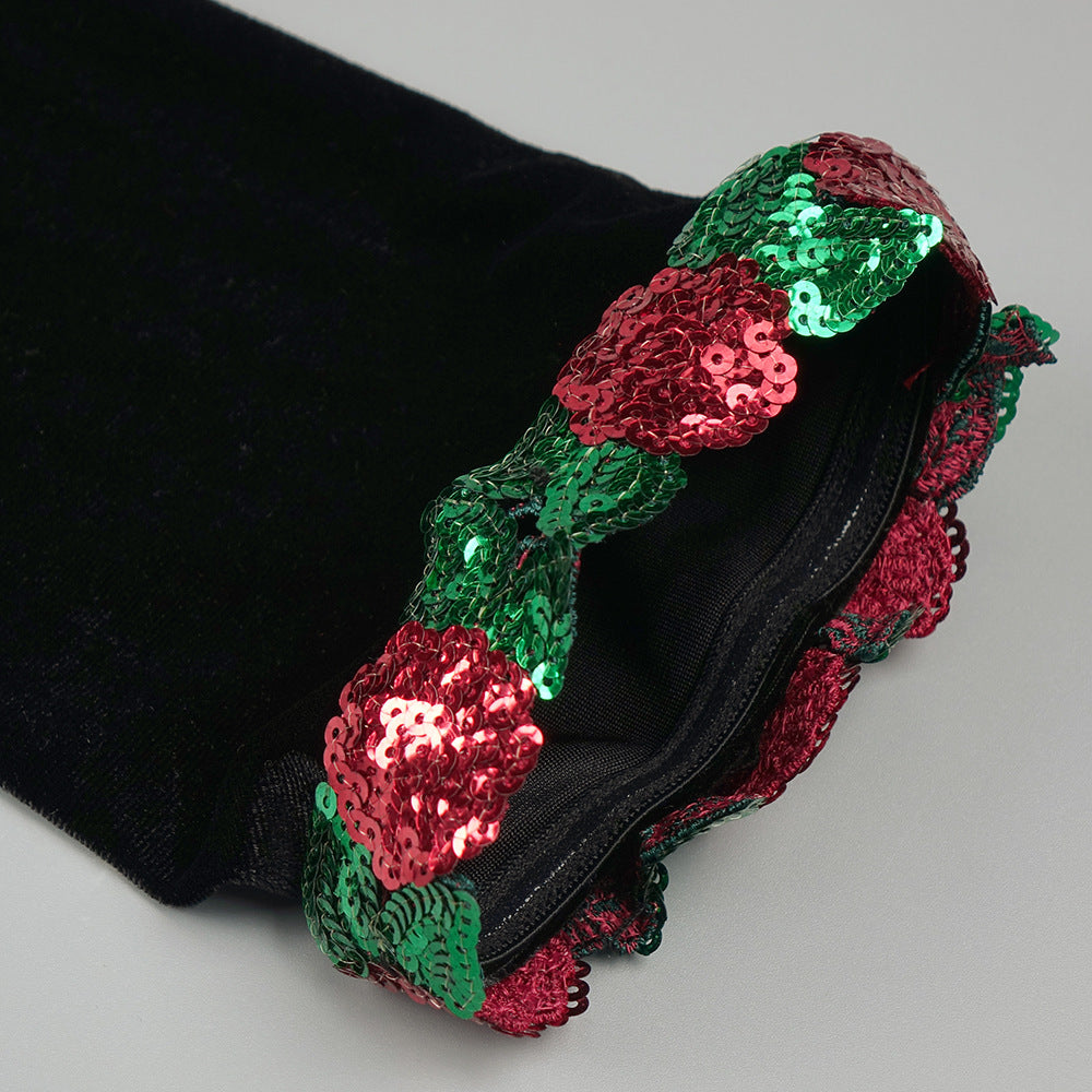 Rosetta Embellished Velvet Maxi Dress
