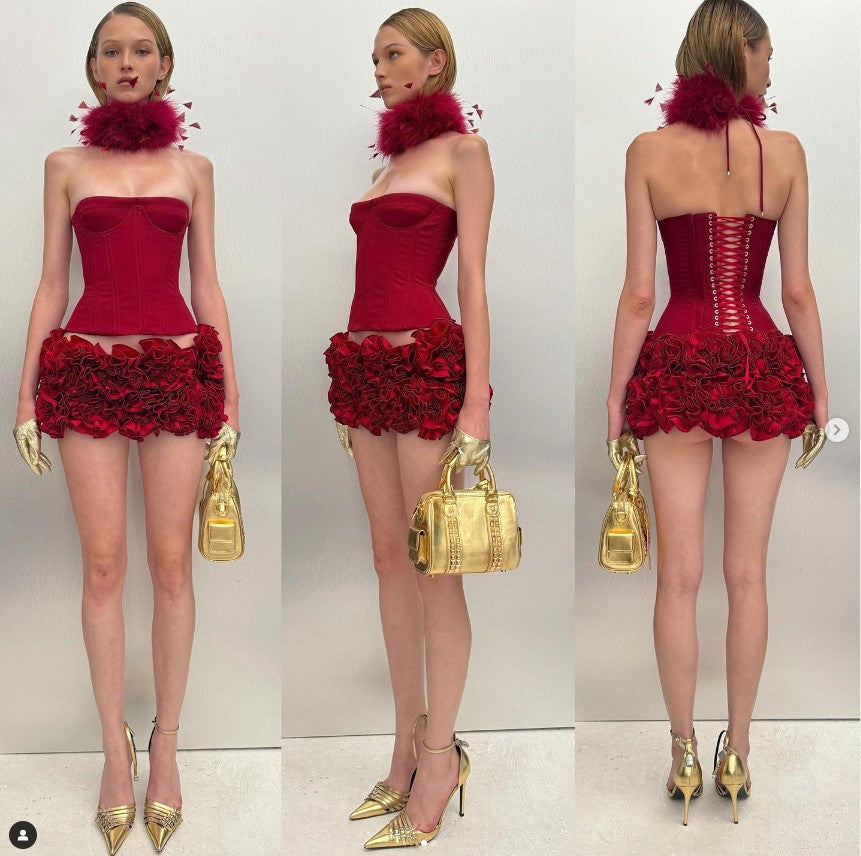 Inna Bloom Corset Mini Dress