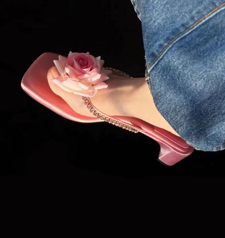 Dixie Floral Sandals in Pink