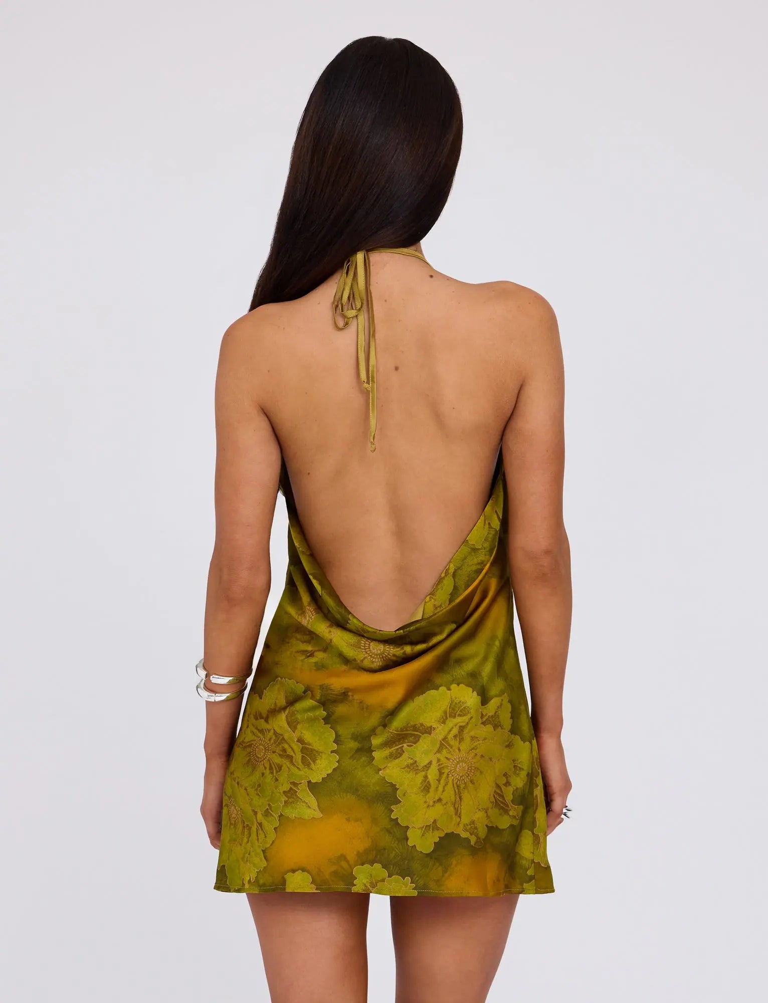 Matilda Backless Halter Mini Dress