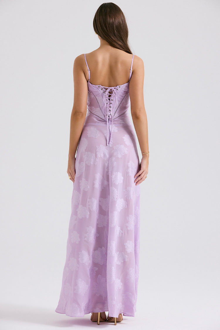 Aurora Floral Lace Maxi Dress