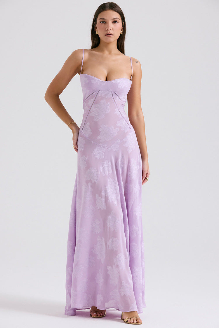 Aurora Floral Lace Maxi Dress