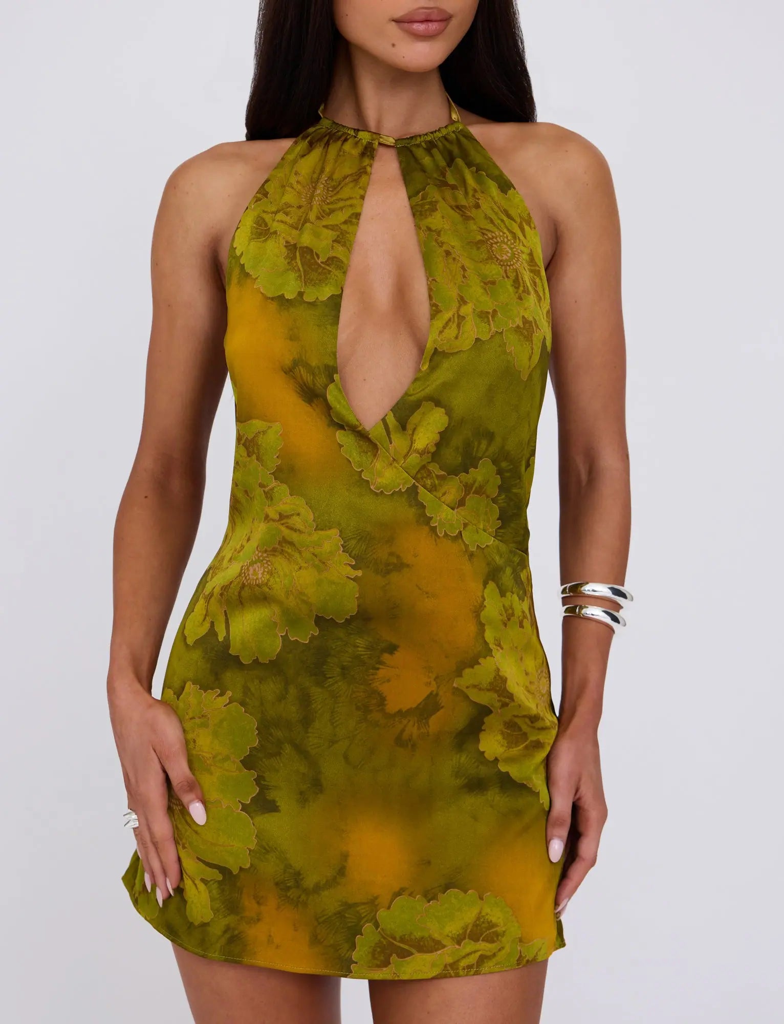 Matilda Backless Halter Mini Dress
