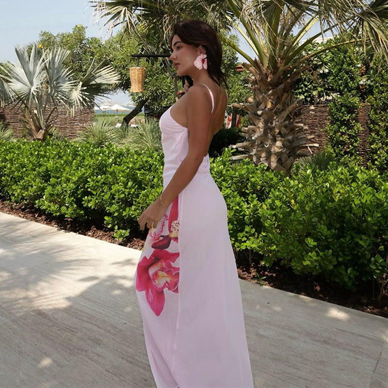 Heidi Backless Orchid Slip Dress