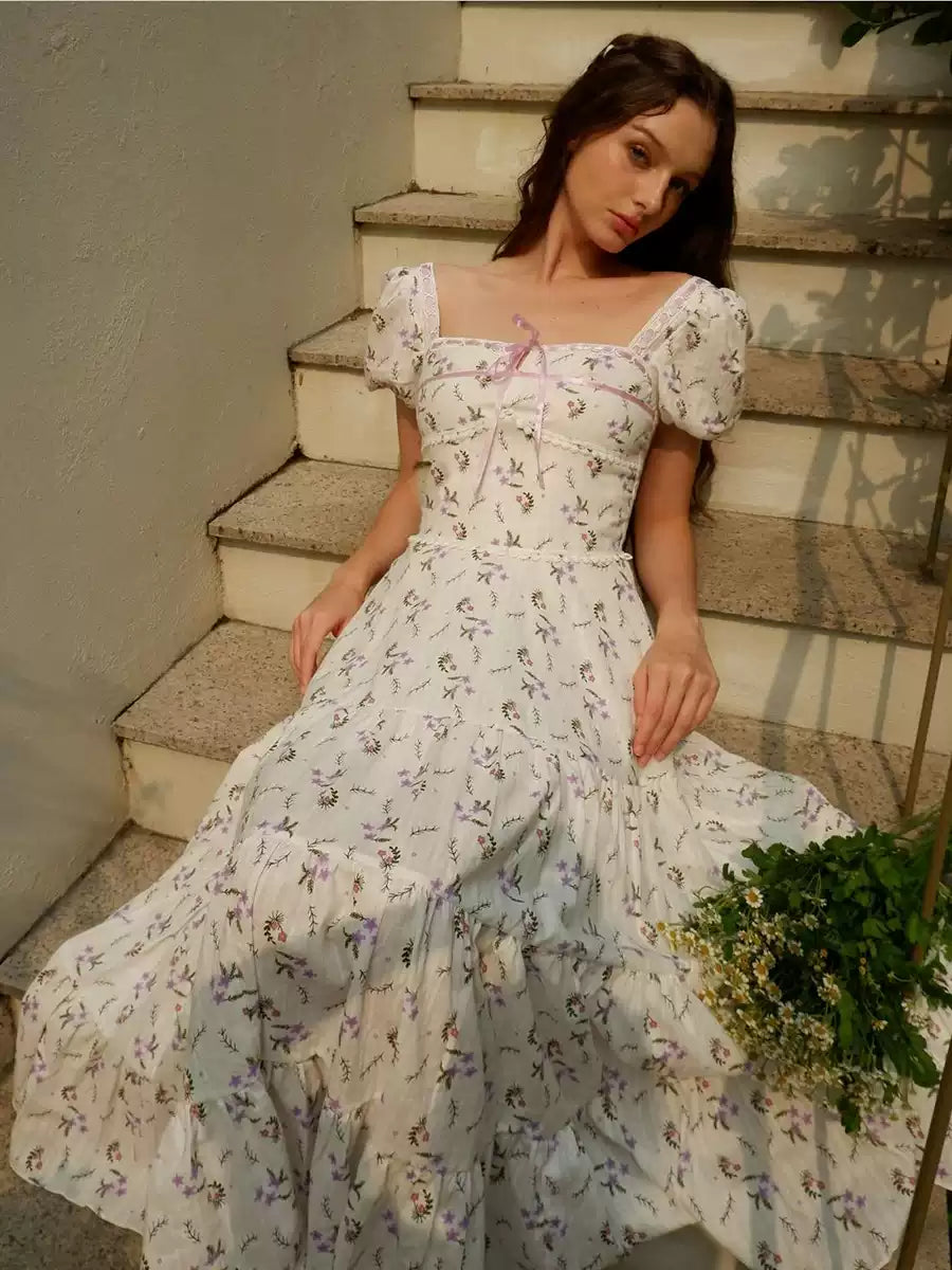 Eleanor Vintage Floral Midi Dress