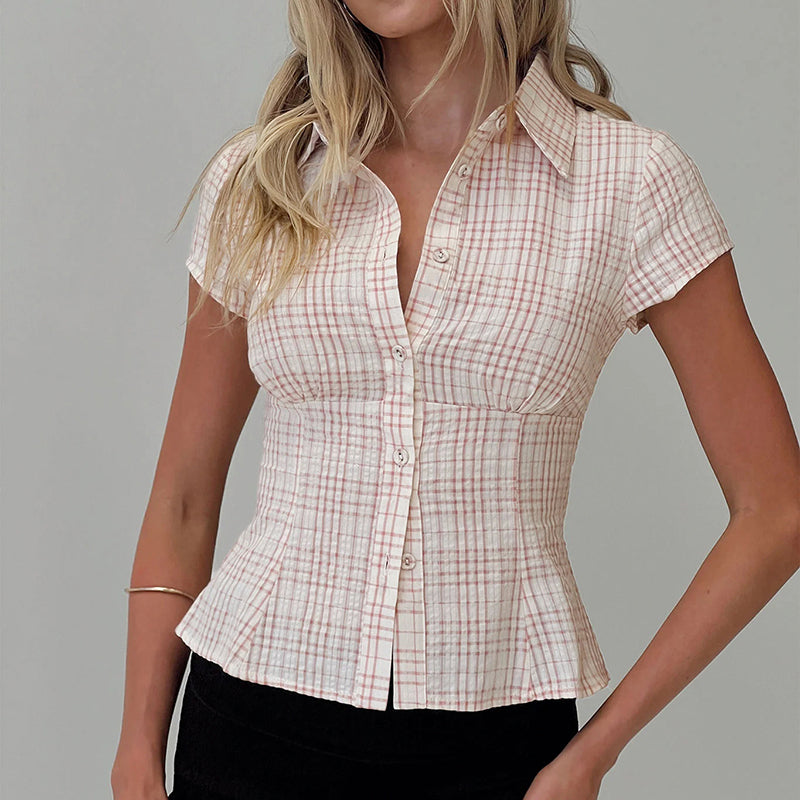 Cate Striped Shirt Top