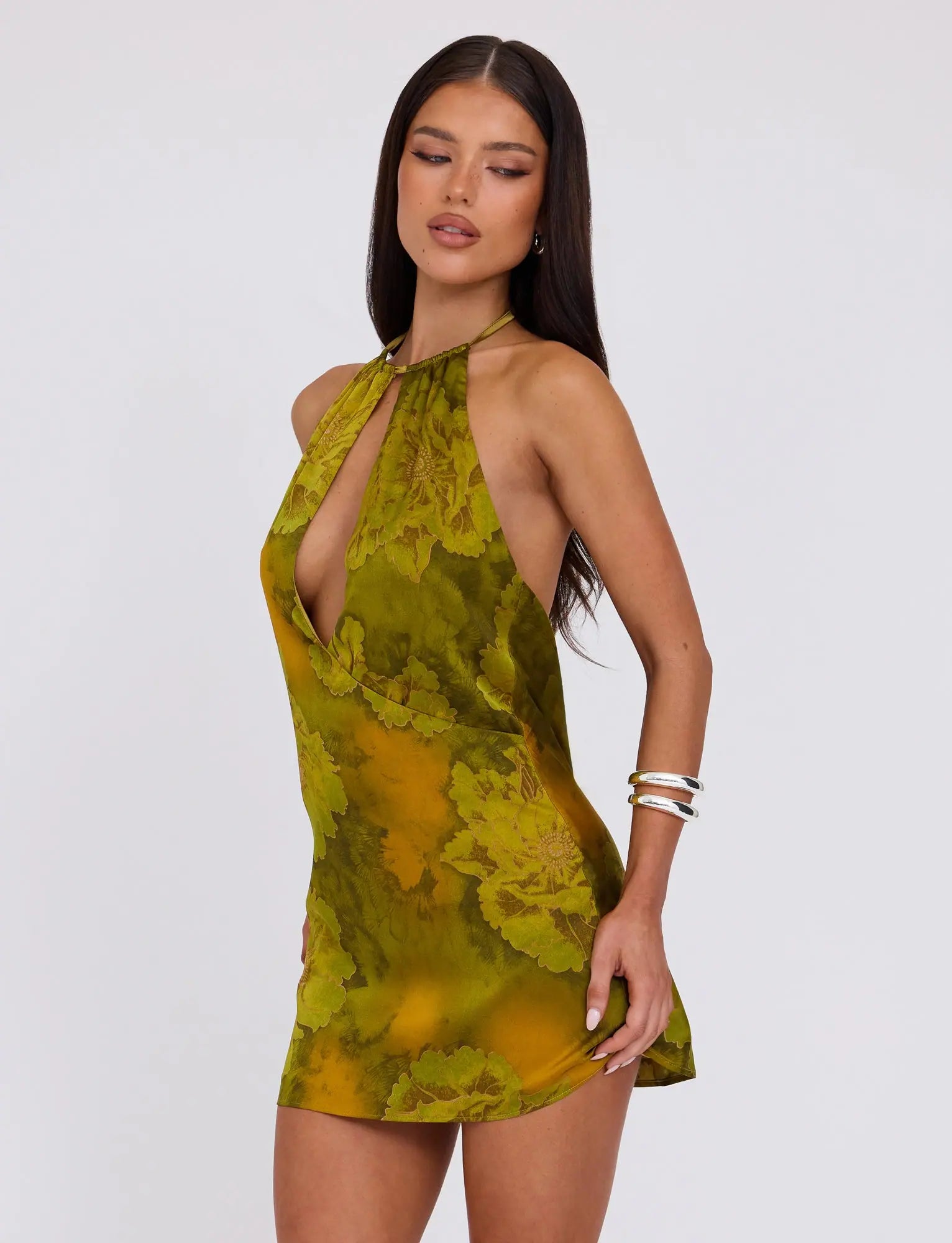 Matilda Backless Halter Mini Dress