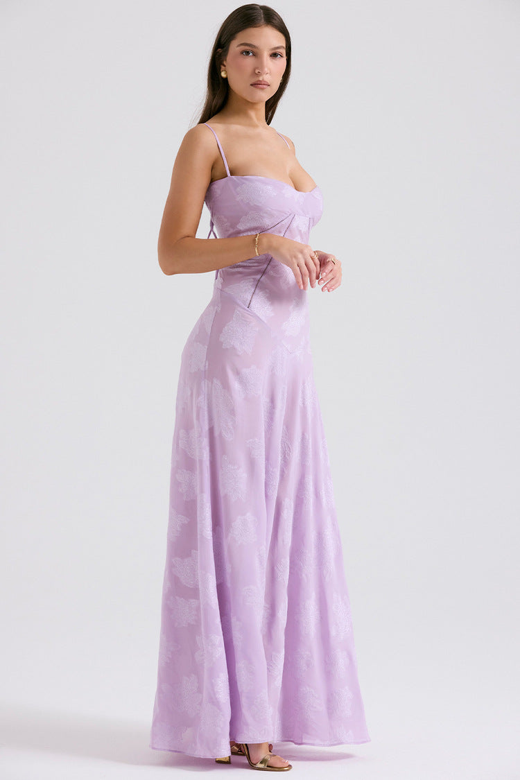 Aurora Floral Lace Maxi Dress