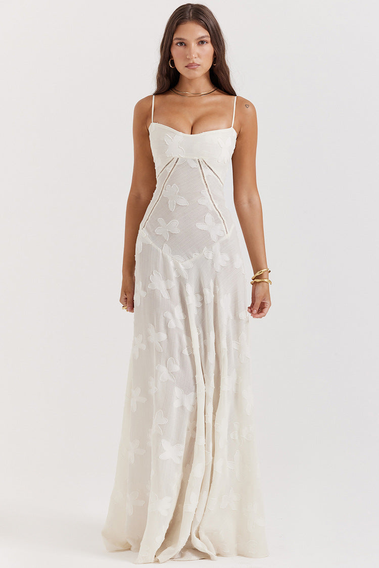 Aurora Floral Lace Maxi Dress