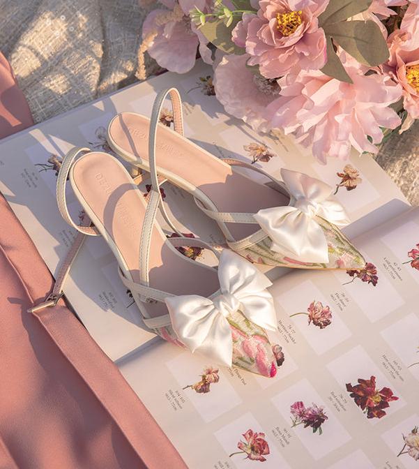Aleyna Satin Bow Heels