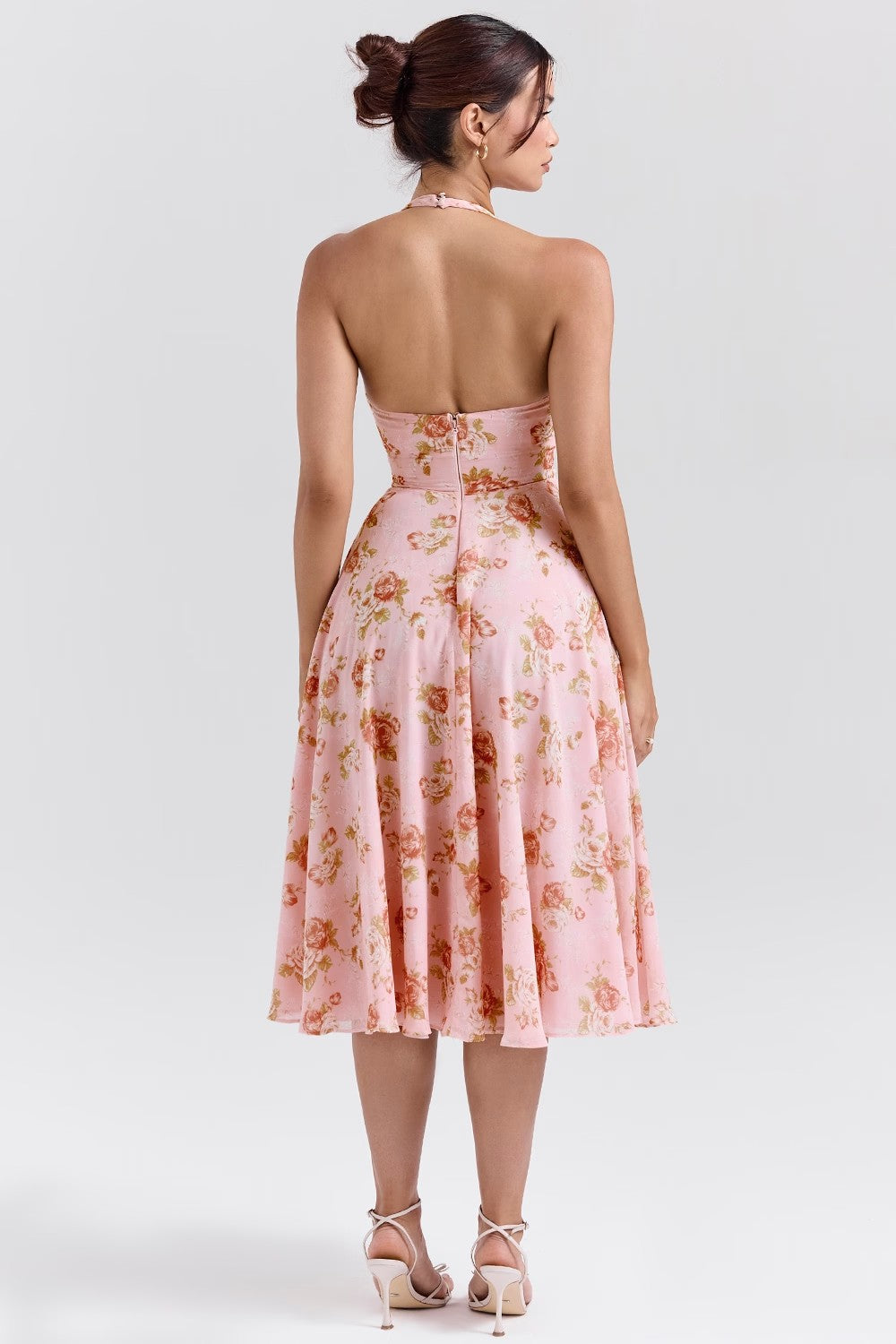 Dareen Floral Halter Midi Dress