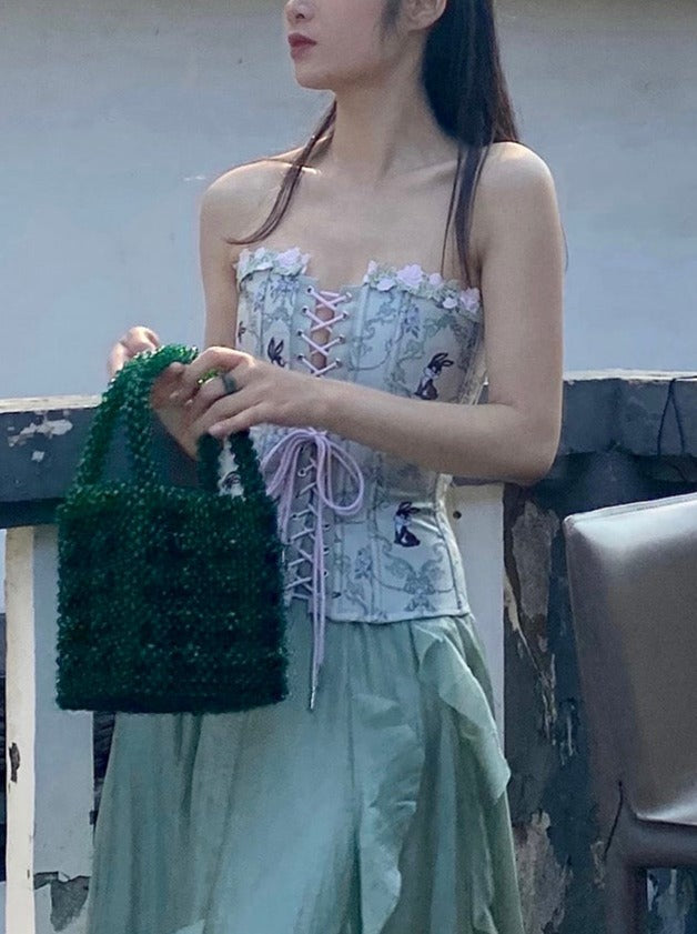 Abril Floral Corset Top