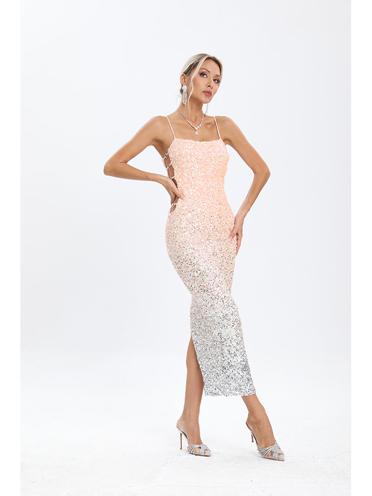 Ellis Sequin Midi Dress