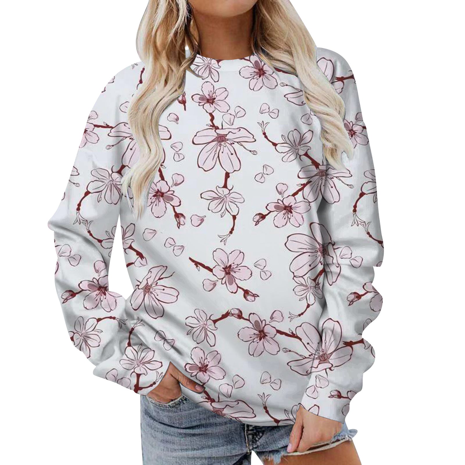 Tie Dye Print Drop Shoulder Oversized Long Sleeve Tee