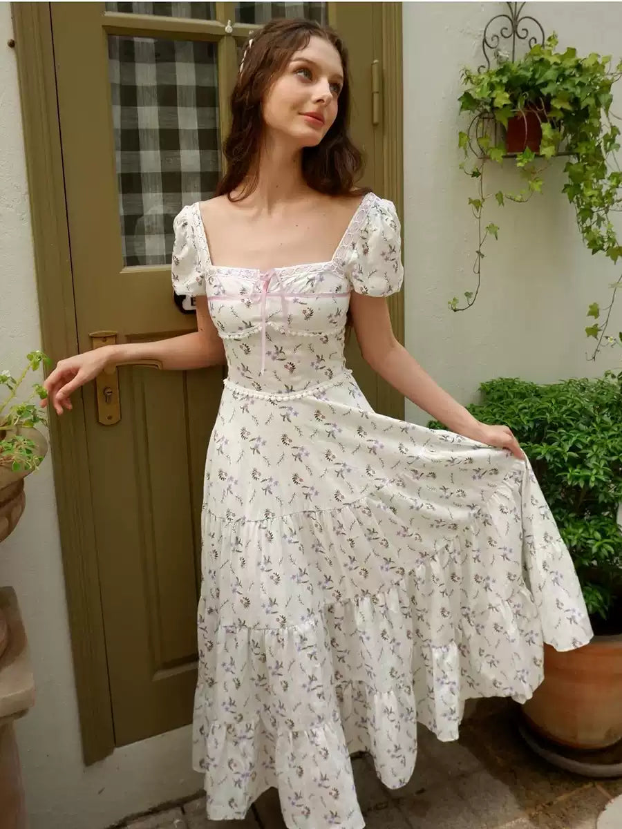 Eleanor Vintage Floral Midi Dress