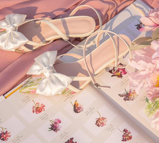 Aleyna Satin Bow Heels