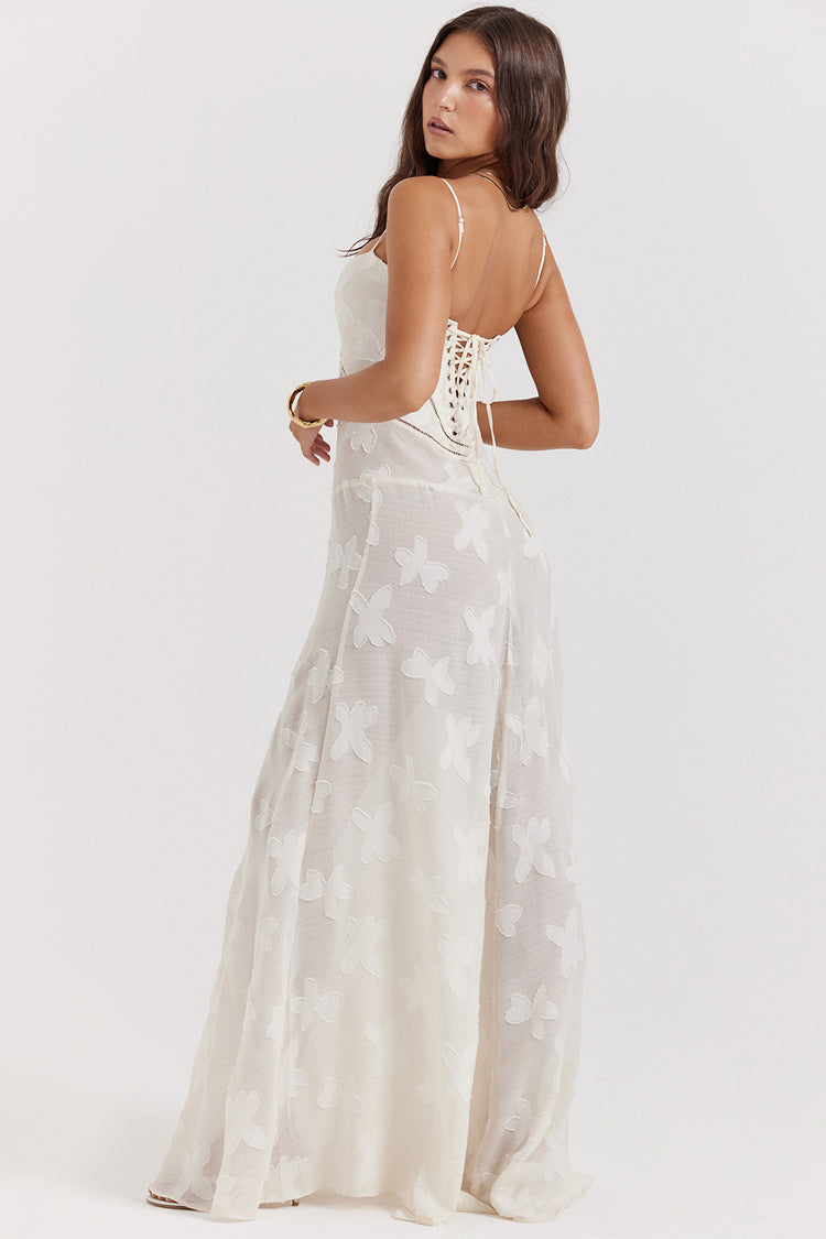 Aurora Floral Lace Maxi Dress