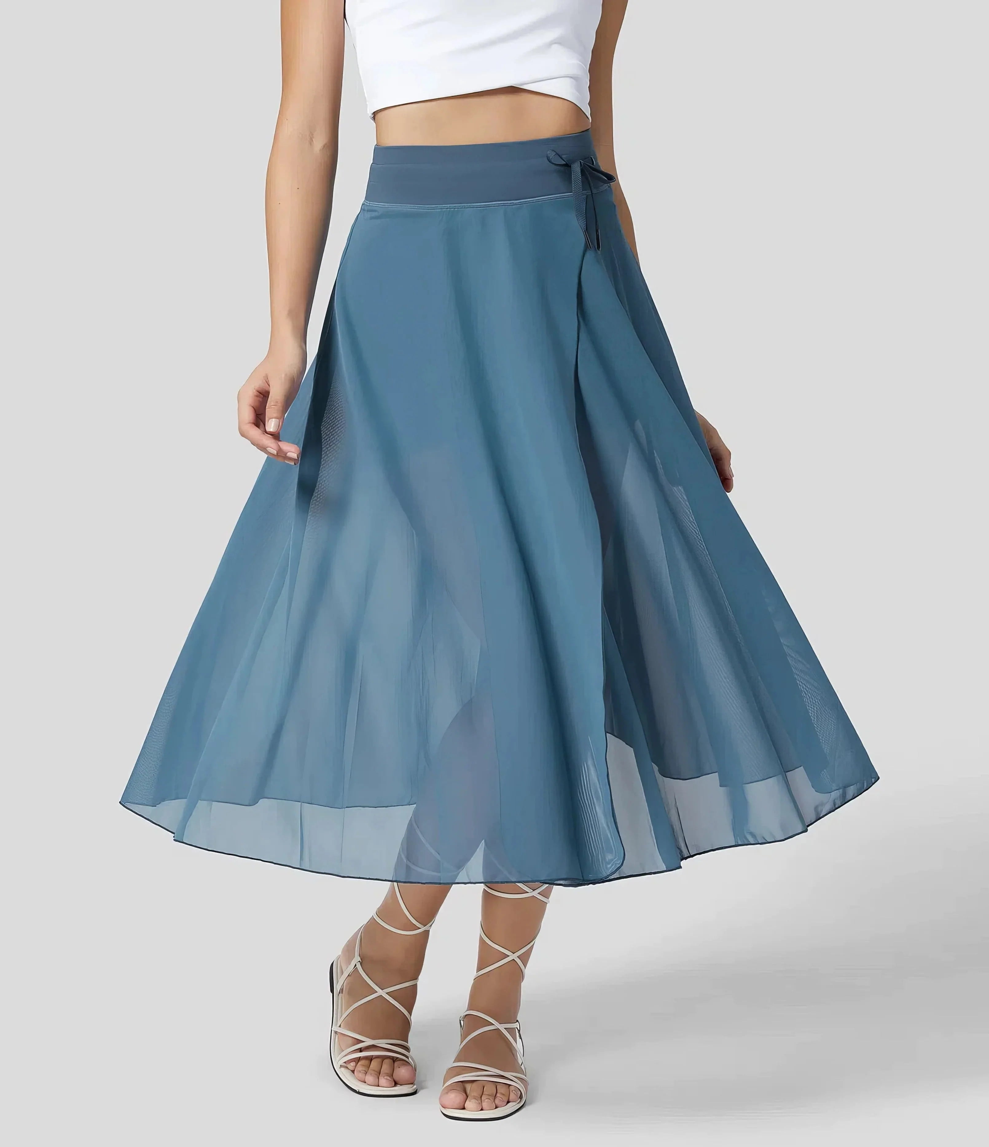 Flared skirt with pockets (2 in 1)