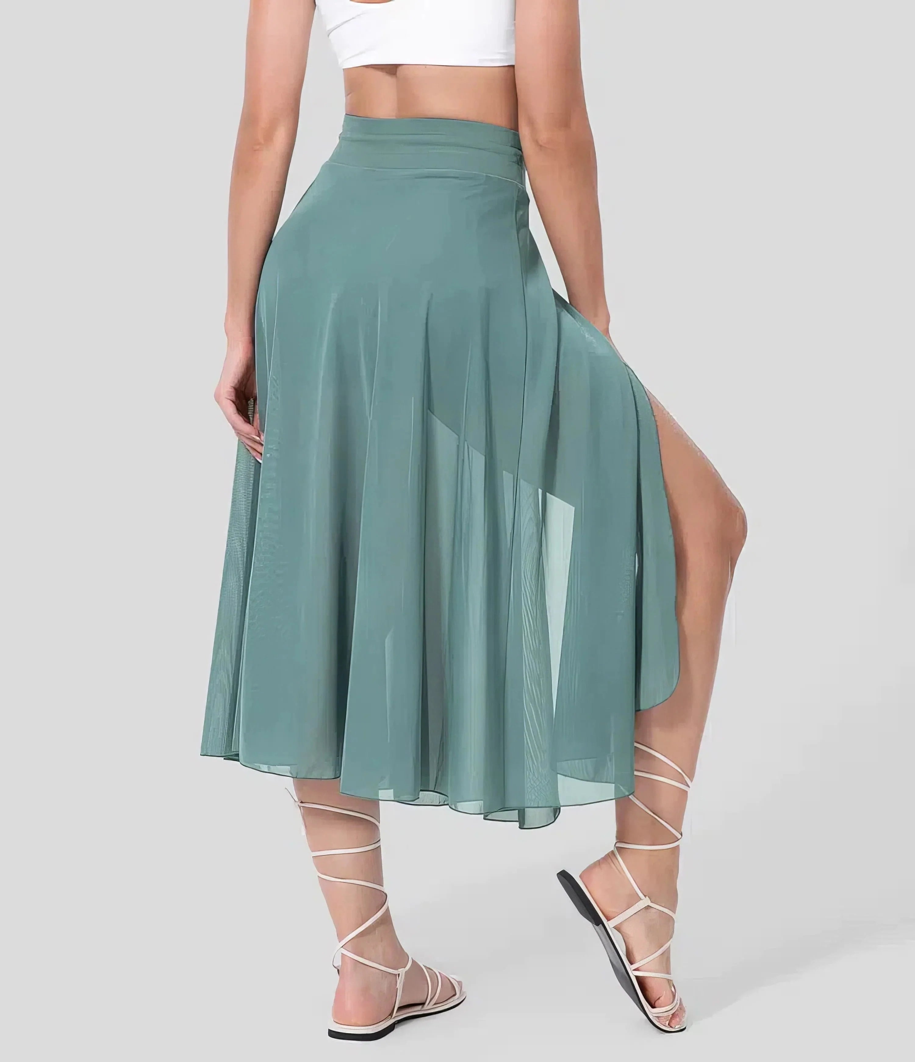 Flared skirt with pockets (2 in 1)