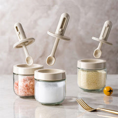 Retractable Spoon Seasoning Bottle (2 PCS)