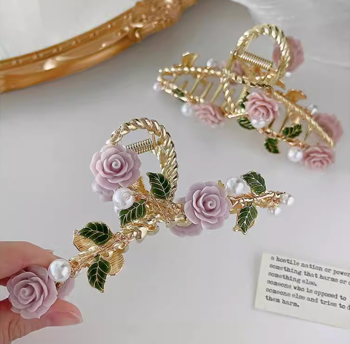 Alessia Floral Hair Clip