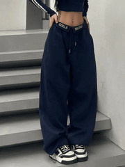 Alphabet Turned Waist Sweatpants - HouseofHalley