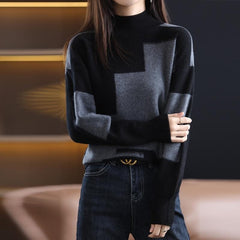 Carolina - Trendy Checkered Sweater