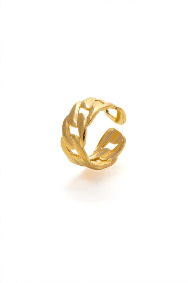 Chain Link Cuff Ring - HouseofHalley