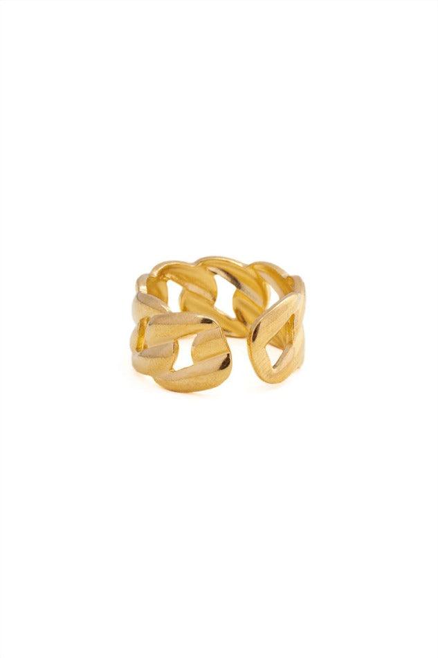 Chain Link Cuff Ring