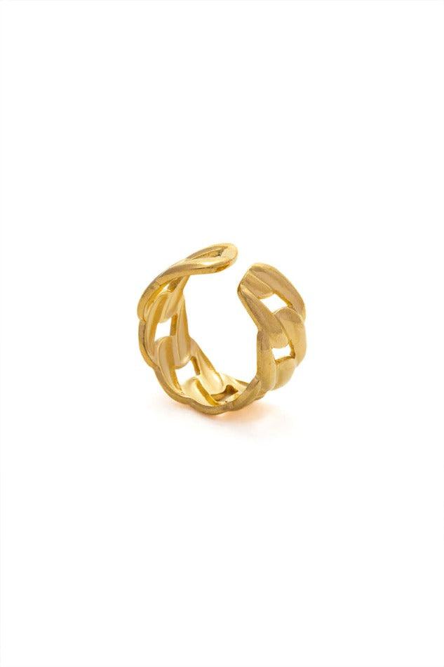 Chain Link Cuff Ring