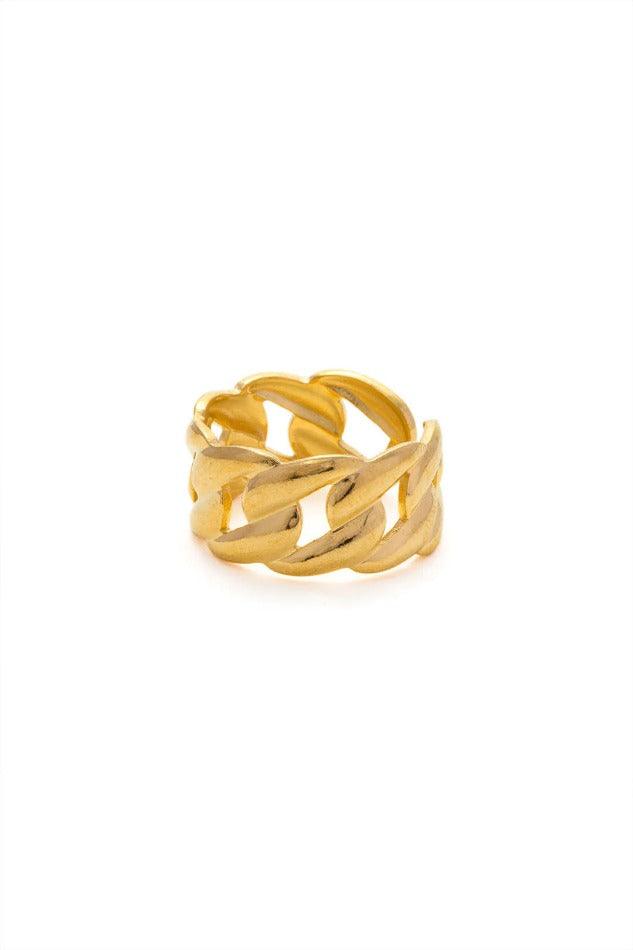 Chain Link Cuff Ring