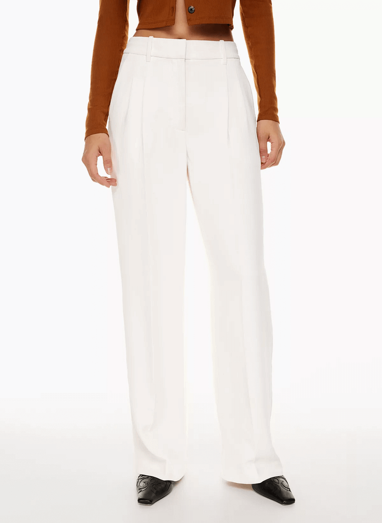 Tailored trousers with wide leg