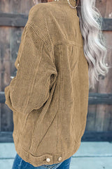 Jacke mit Knopfleiste und Taschen