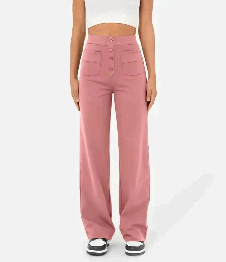 Diana - High-Waisted Elastic Pants