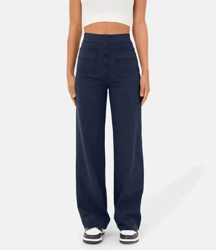 Diana - High-Waisted Elastic Pants