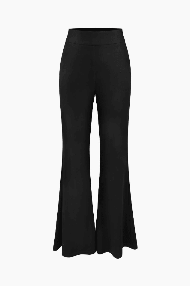 High Waisted Flare Leg Pants - HouseofHalley