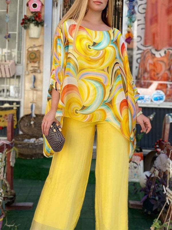 Trendy Tropics: Conjunto de dos piezas para verano, atrevido y brillante