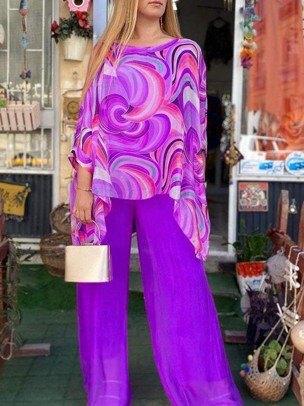 Trendy Tropics: Conjunto de dos piezas para verano, atrevido y brillante
