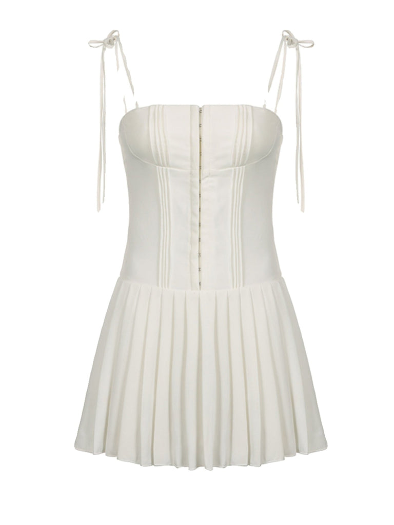 crystallise pleated mini dress Sky Pleated Mini Dress – Izosu
